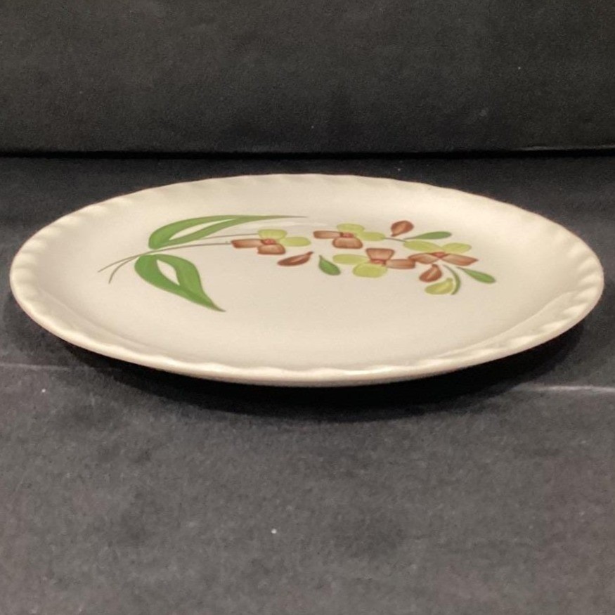 Blue Ridge Southern Pottery Dinner Plate, Vintage Hand-Painted Floral Dinnerware