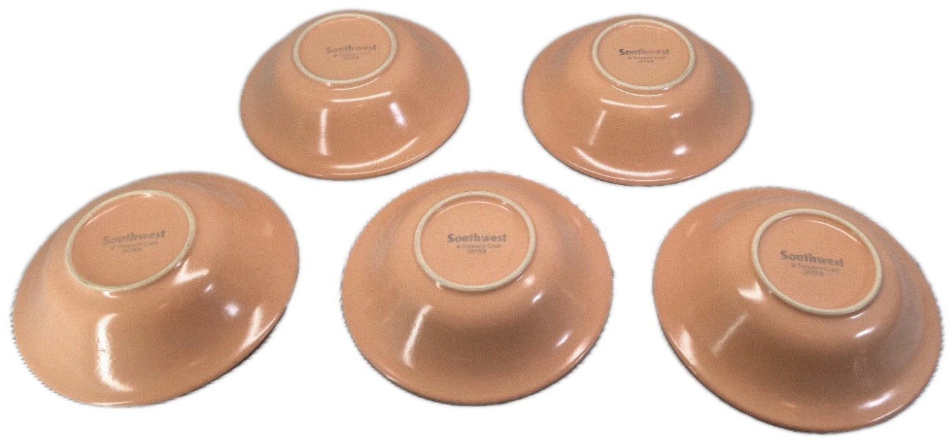 VTG TREASURE CRAFT SOUTHWEST 4Pc Dining Set Salad & Dinner Plate Bowl Mug *20Pcs