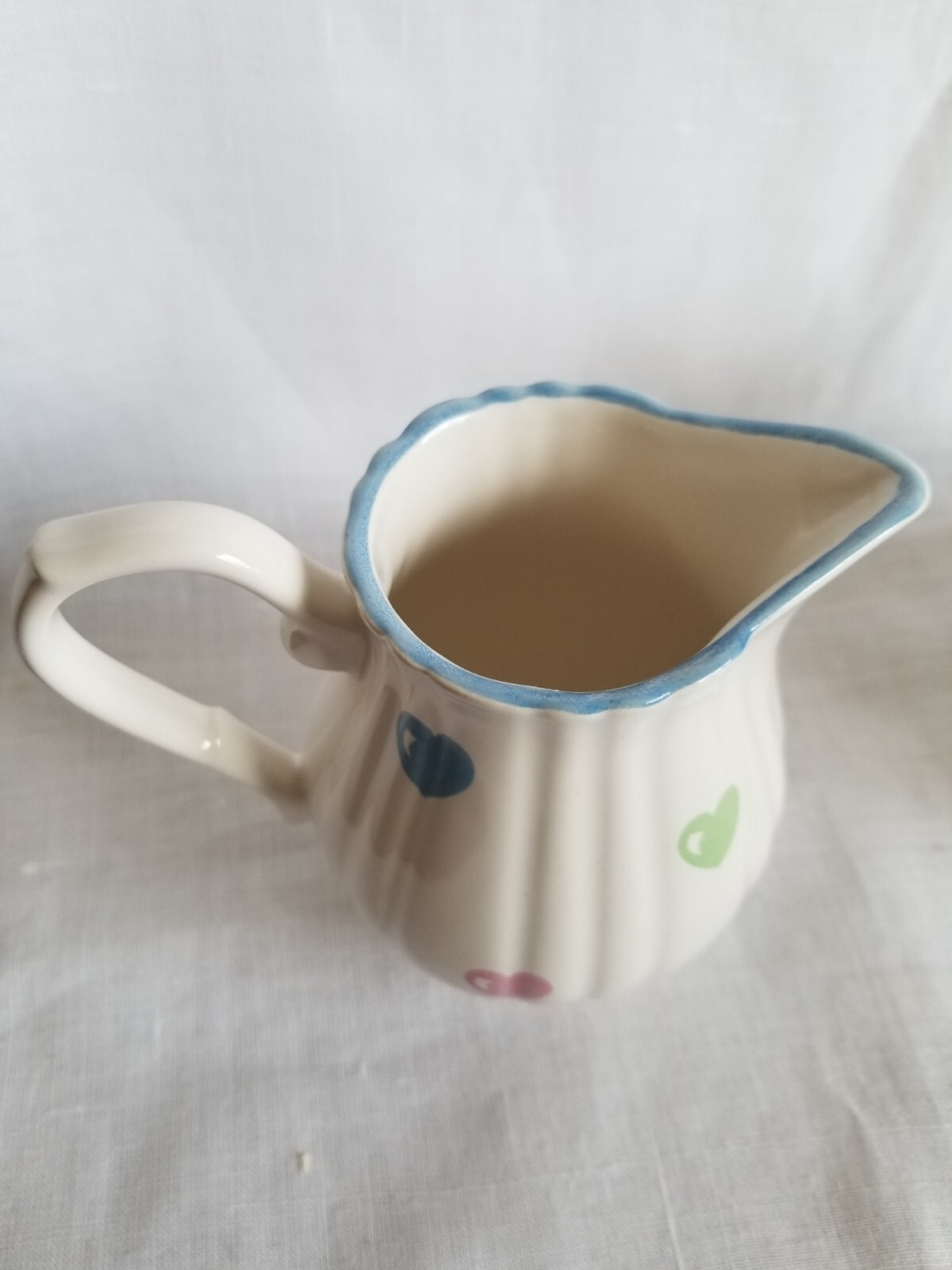 Tiffany & Co Limoges France Handpainted Pastel Hearts Creamer and Sugar Bowl