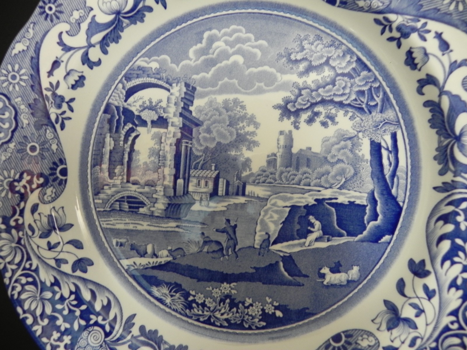 Spode Blue Italian – 6 1/4″ Bread and Butter Plate – Modern Era – Mint