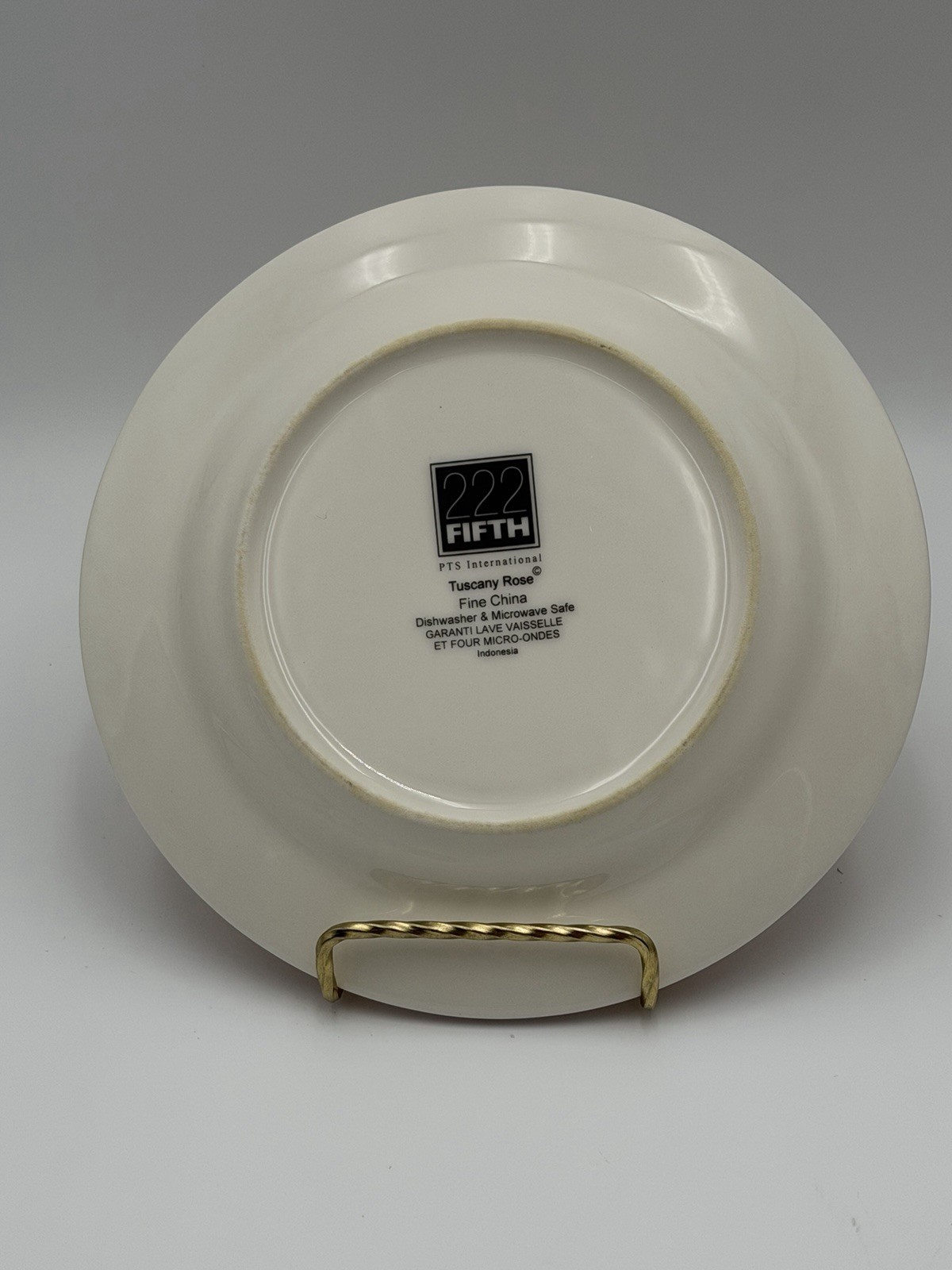 222 Fifth Tuscany Rose Salad Luncheon Plates 6″ Set of 3