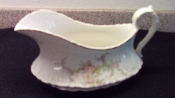 Vintage Homer Laughlin Hudson Floral Themed Gravy Boat