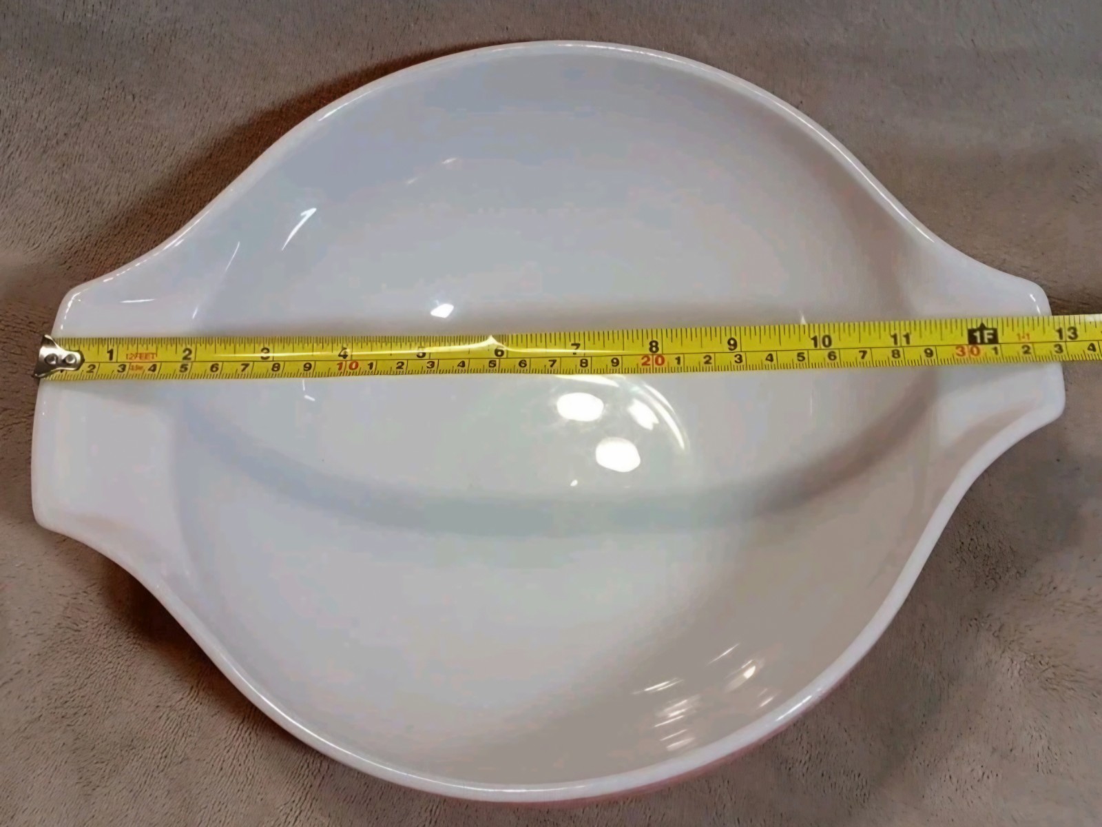 Vintage PYREX Pink Gooseberry 4 Qt Cinderella Mixing Bowl #444