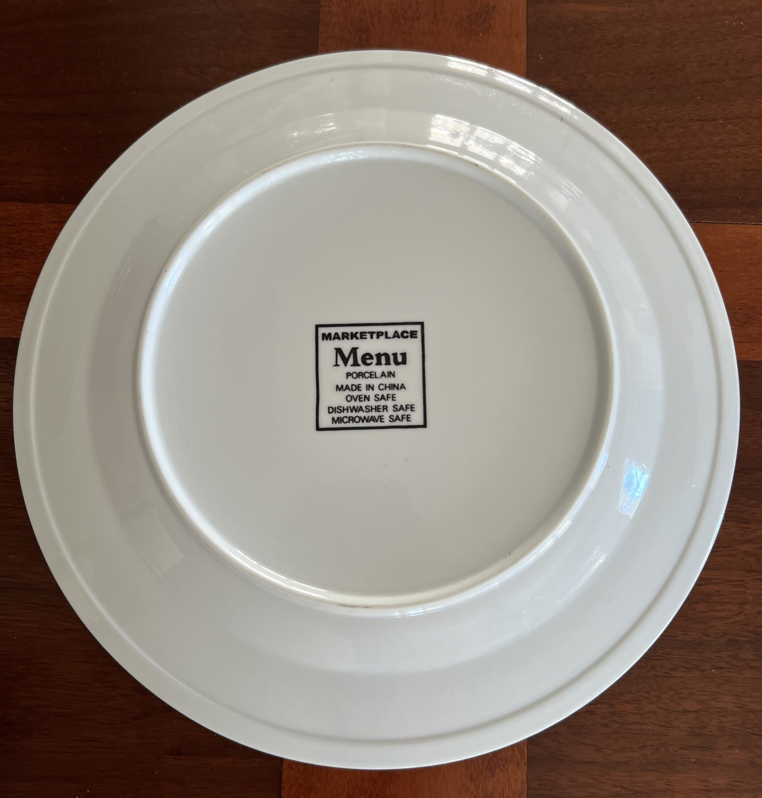 MARKETPLACE BISTRO DINNERWARE 4 PIECE PLACESETTING MENU DESIGN