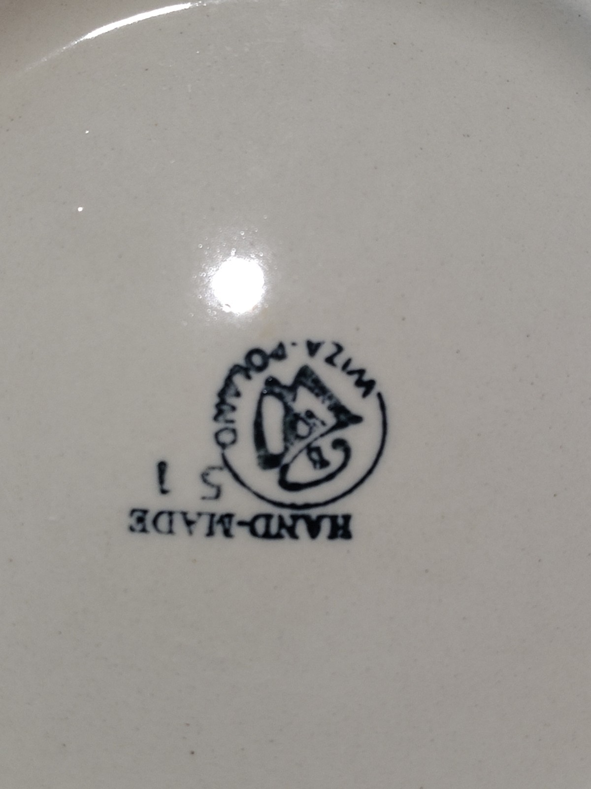 Manufatura Boleslawiec Polish Pottery Plate 7.25″ D Blue Red Green Salad/Dessert
