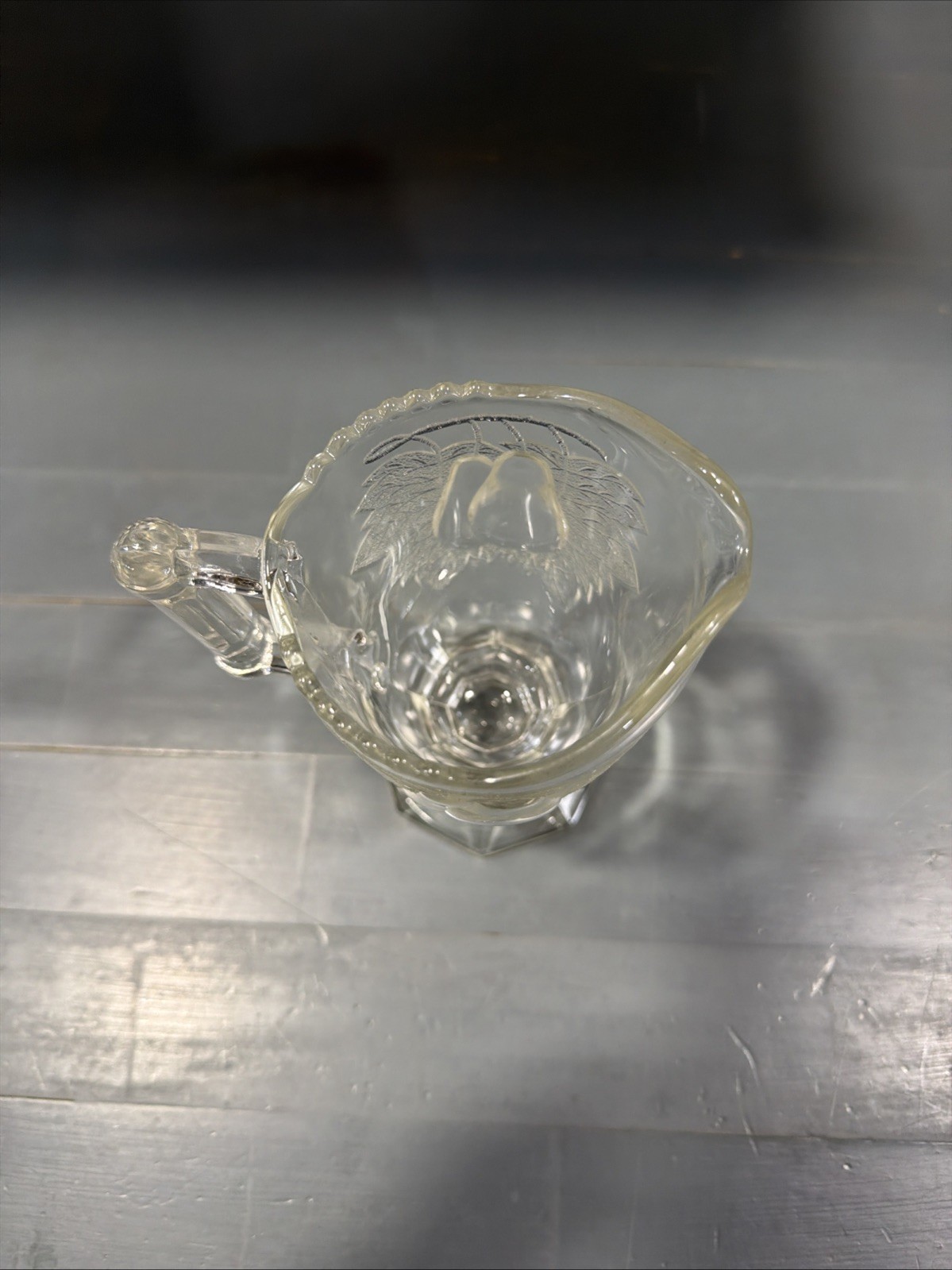 Vintage Baltimore Pear Footed Creamer Jeanette Glass Co.