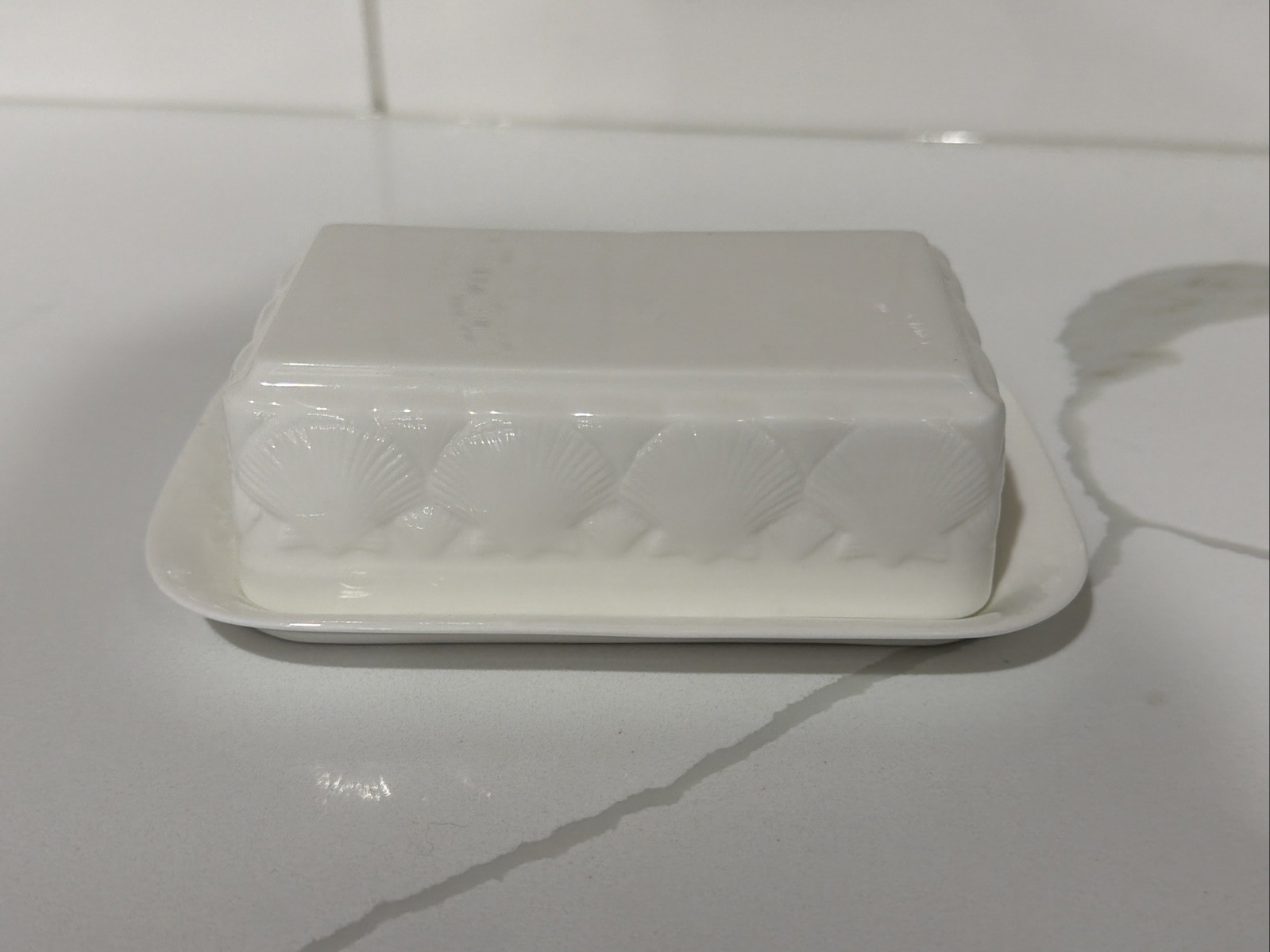 Wedgwood Oceanside Rectangular Covered Butter Dish England Discontinued