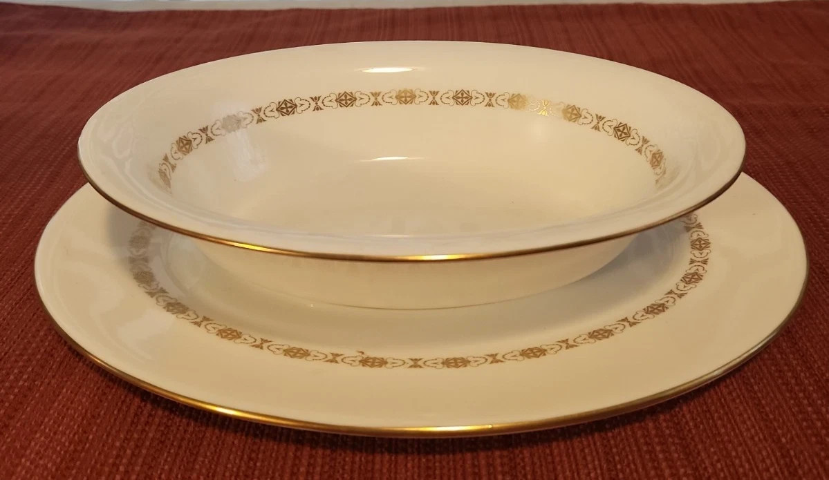 VTG 1965 MCM Minton Dinnerware Golden Diadem H-5270 79 Pieces 12 Place Settings+