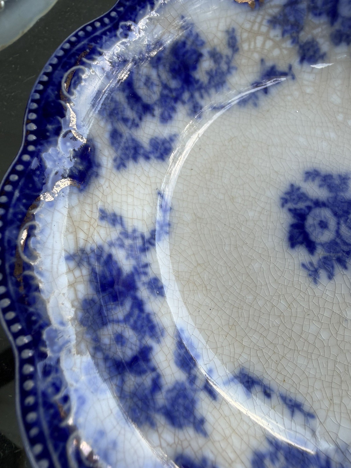 Antique pair of Grindley Florida Pattern Porcelain fruit, dessert bowls