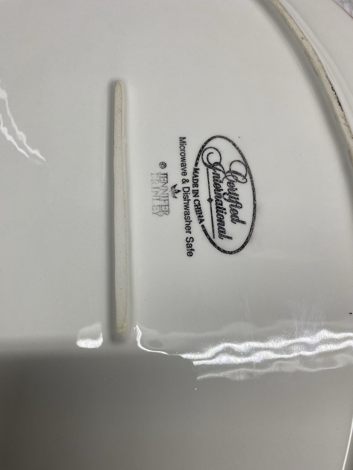 Jennifer Brinley Certified International Oval Serving Platter And Plate