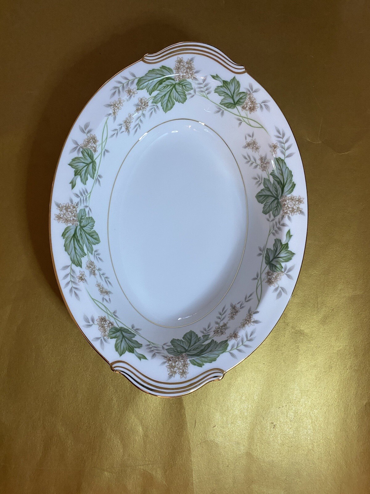 NORITAKE CHINA DAPHNE 5312 VEGETABLE BOWL & 6 SALAD DESERT PLATES VINTAGE SET