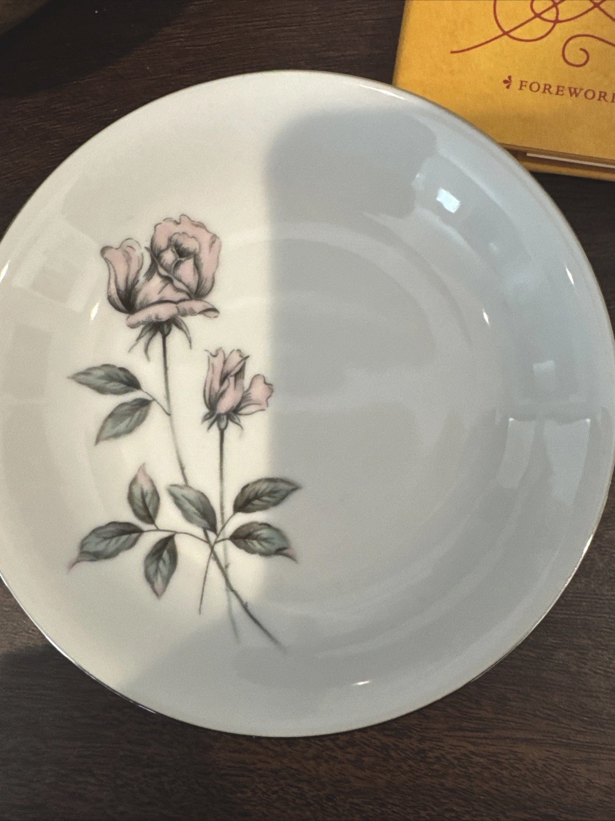 Arlen Fine China “Barclay” Saucer Silver Edge