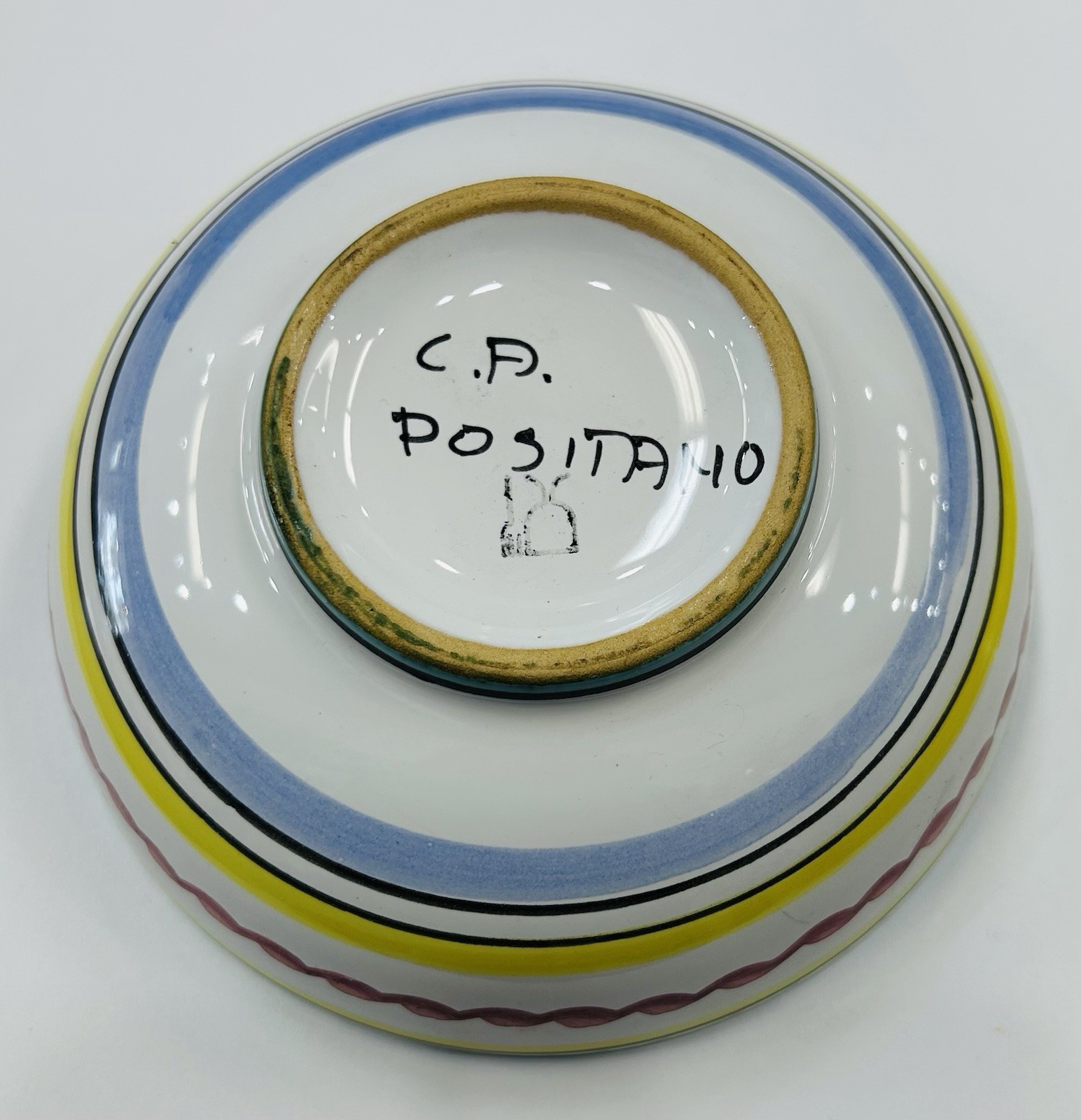 Deruta pottery For C.A Positano- 5,1/2’’ Bowl Rooster Pattern.Made In Italy