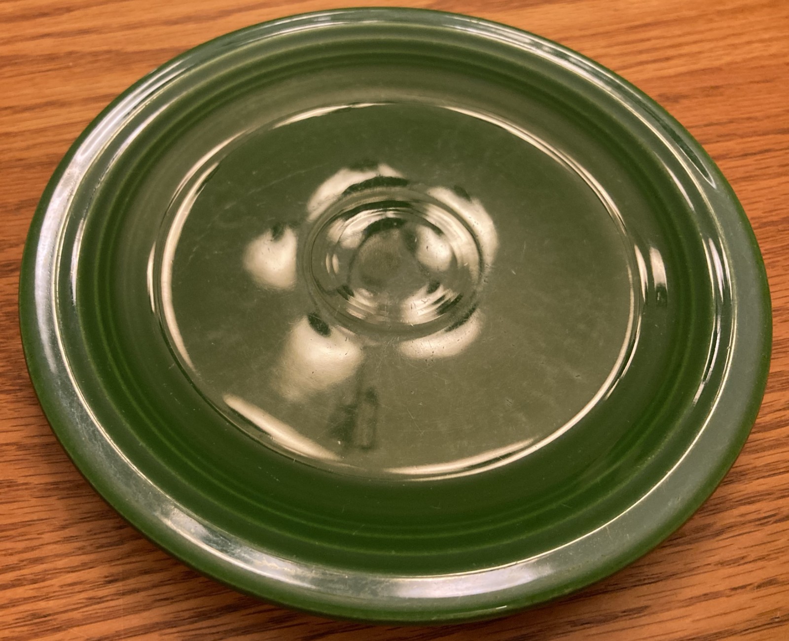 Vintage Fiestaware – 7″ (7 7/16″) salad plate in 1950s forest green (1951-1959)