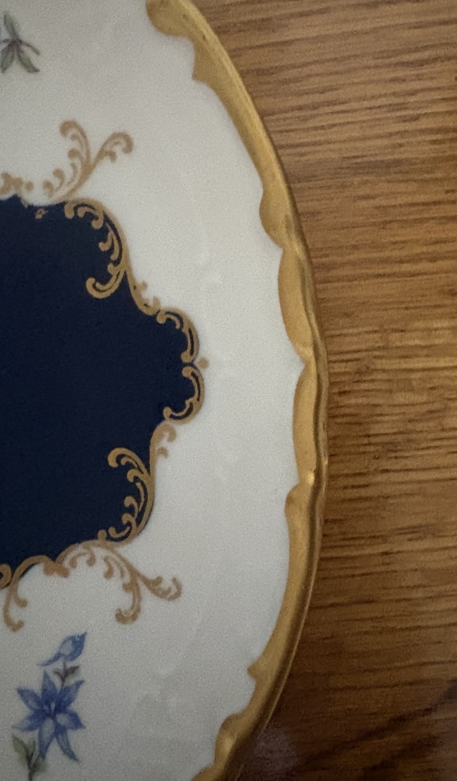 Reichenbach Echt Kobalt Porcelain Plate
