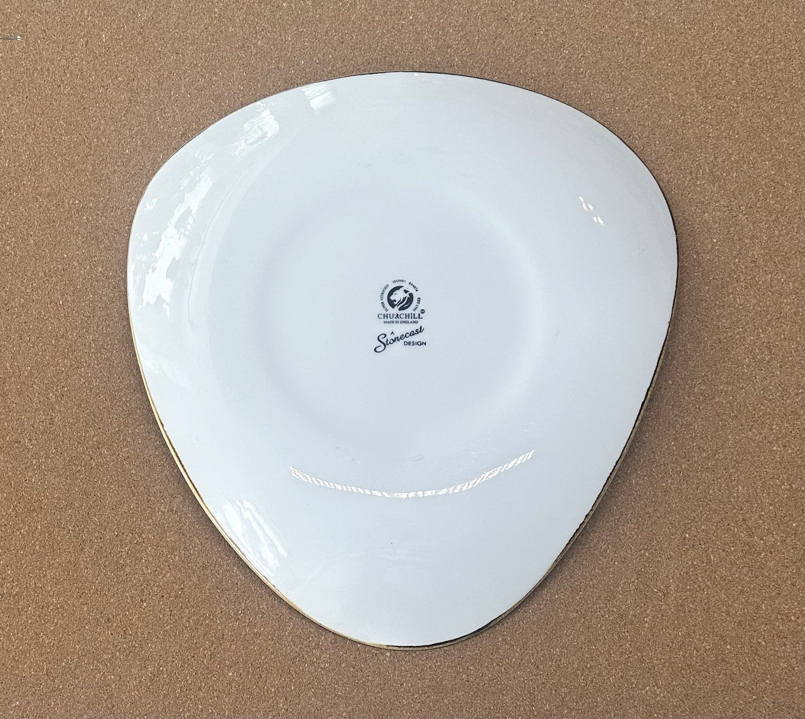 BARLEY Triangle Serving Platter 12″ Stonecast Churchill England Restaurant Ware