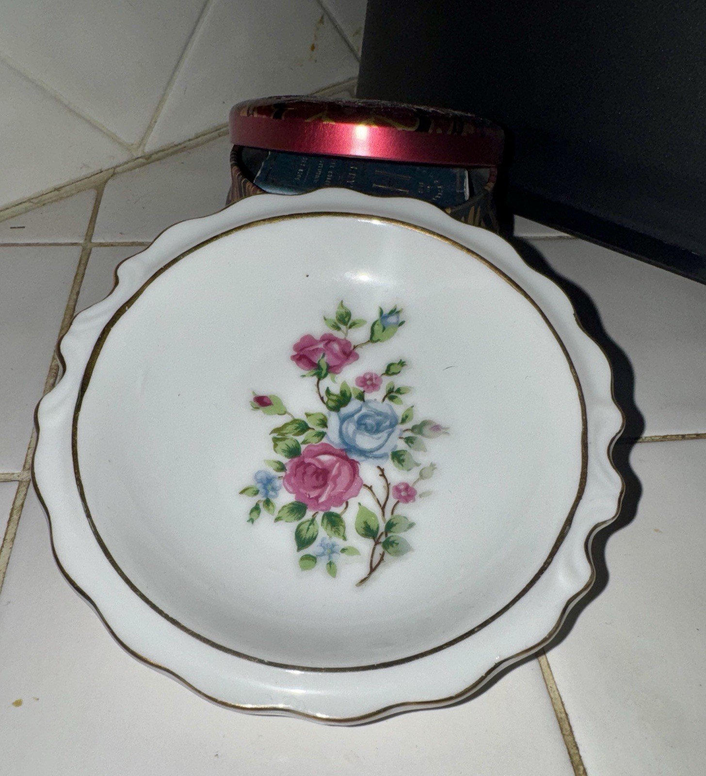 Vintage Royal Crown Porcelain Pitcher/Creamer and Saucer Set