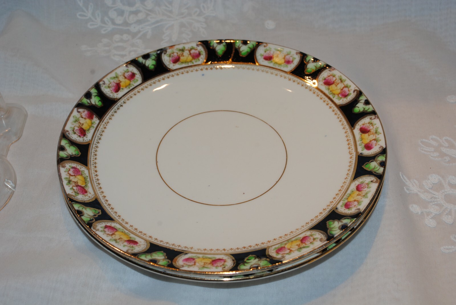VINTAGE STANDARD CHINA IMARI LOT 2 SALAD PLATES COBALT BLUE RUST GOLD ENGLAND