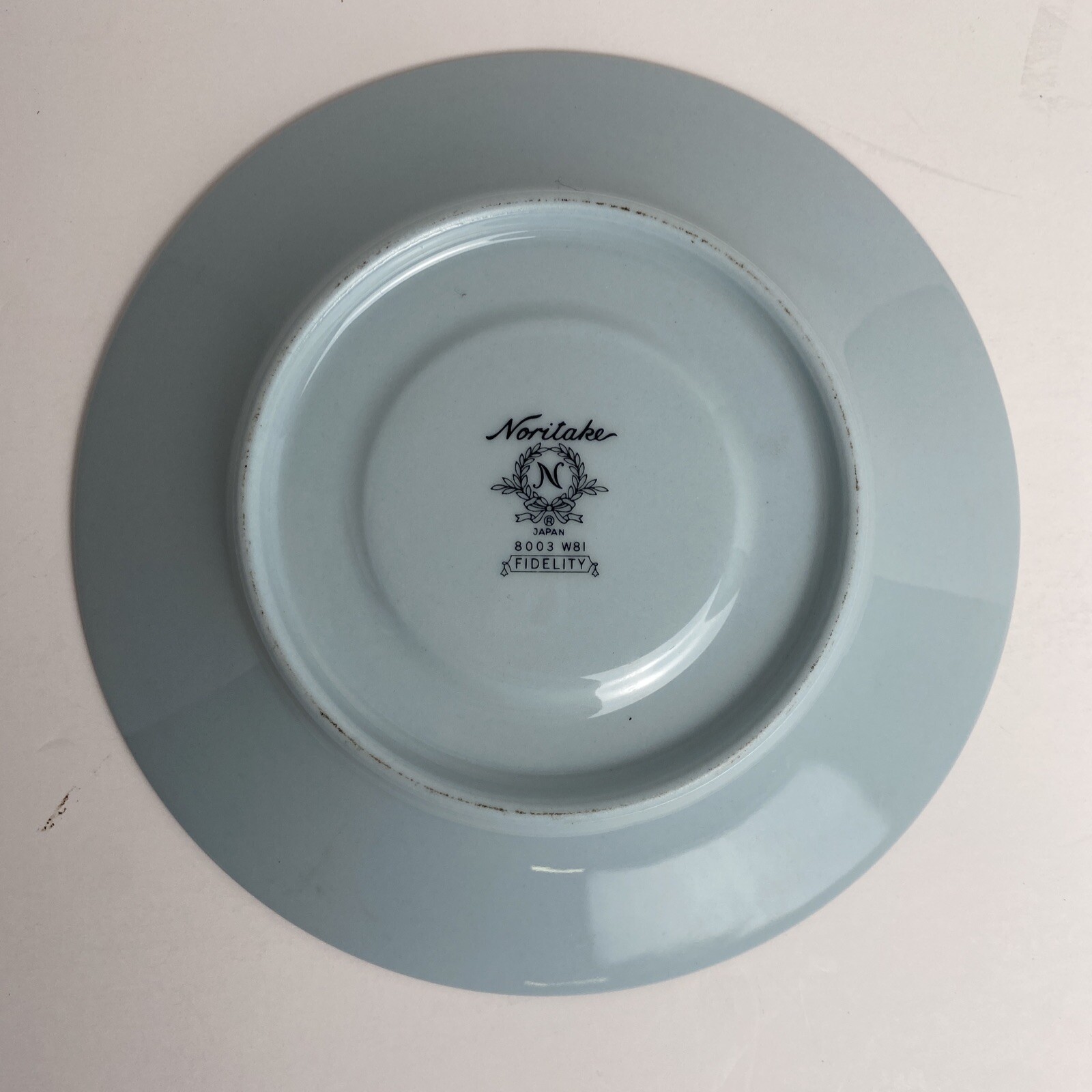 Noritake China Fidelity Saucer Baby Blue With Gold Trim 8003 W81