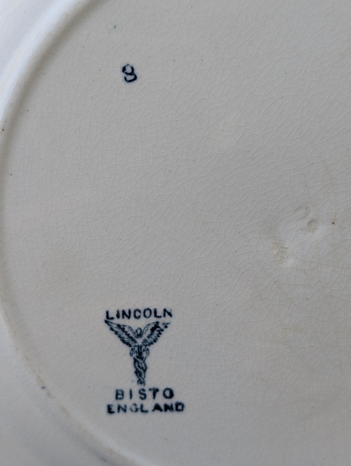 RARE ANTIQUE BISHOP STONIER RABBIT PLATE TRANSFERWARE LINCOLN BISTO ENGLAND 1895