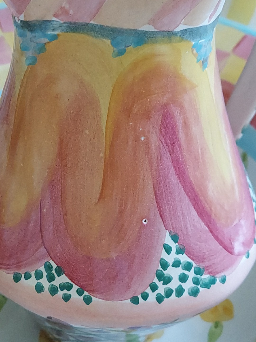 MacKenzie-Childs Keukenhof Ceramic Pitcher 8″