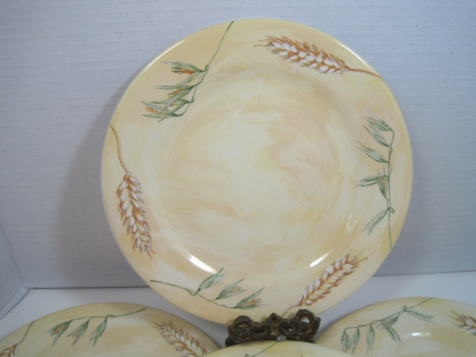 Gien France Moisson Set Of 6 Salad Plates 8.5″