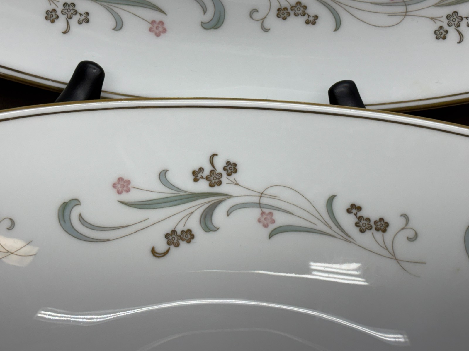 Noritake “CLARIDGE” Japan ~ #6020 ~ 2 Piece Serving Set: Platter, Oval Bowl