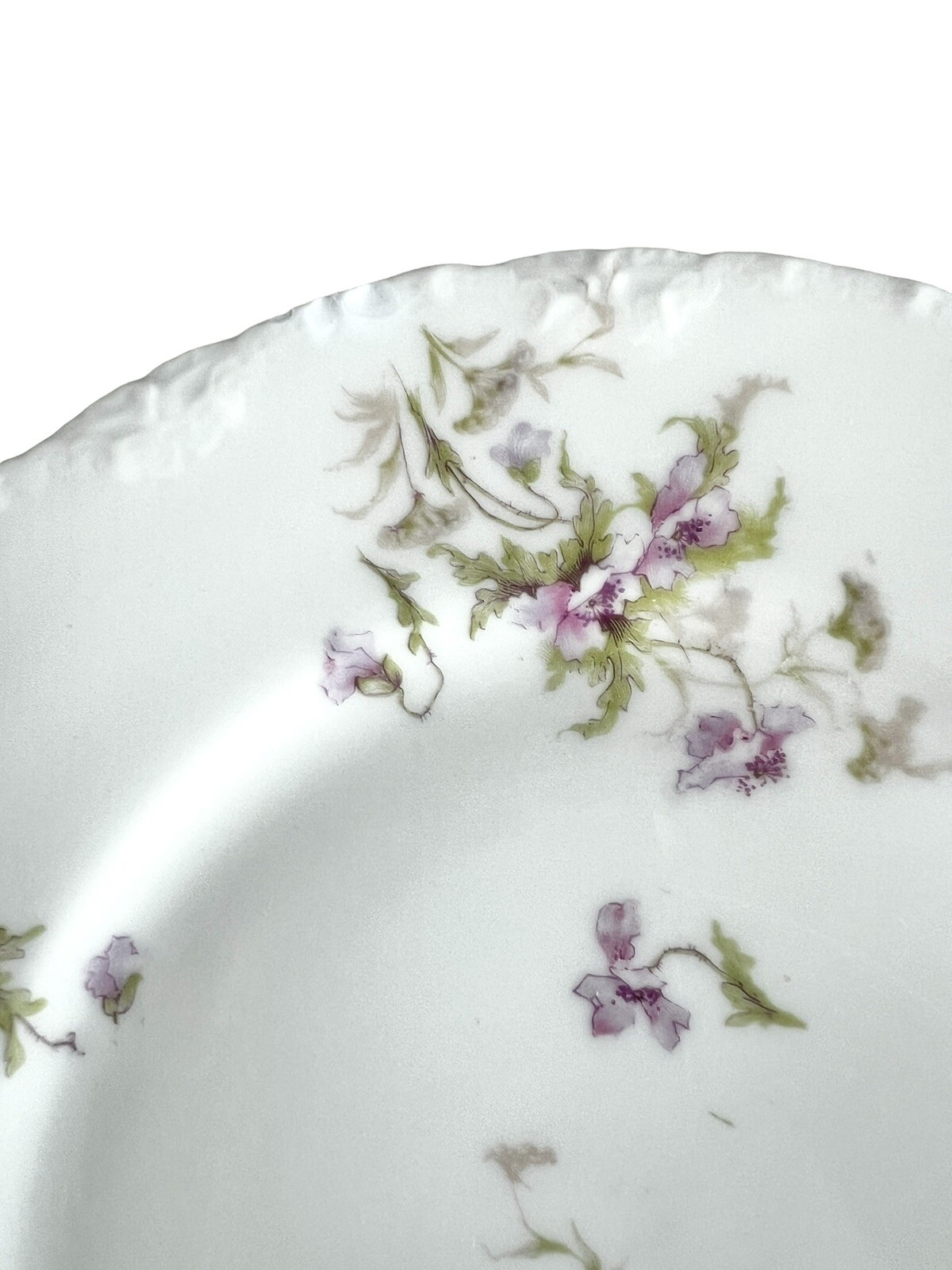 Antique Theodore Haviland Limoges Wall Plates Schleiger Wild Roses READ Set Of 2