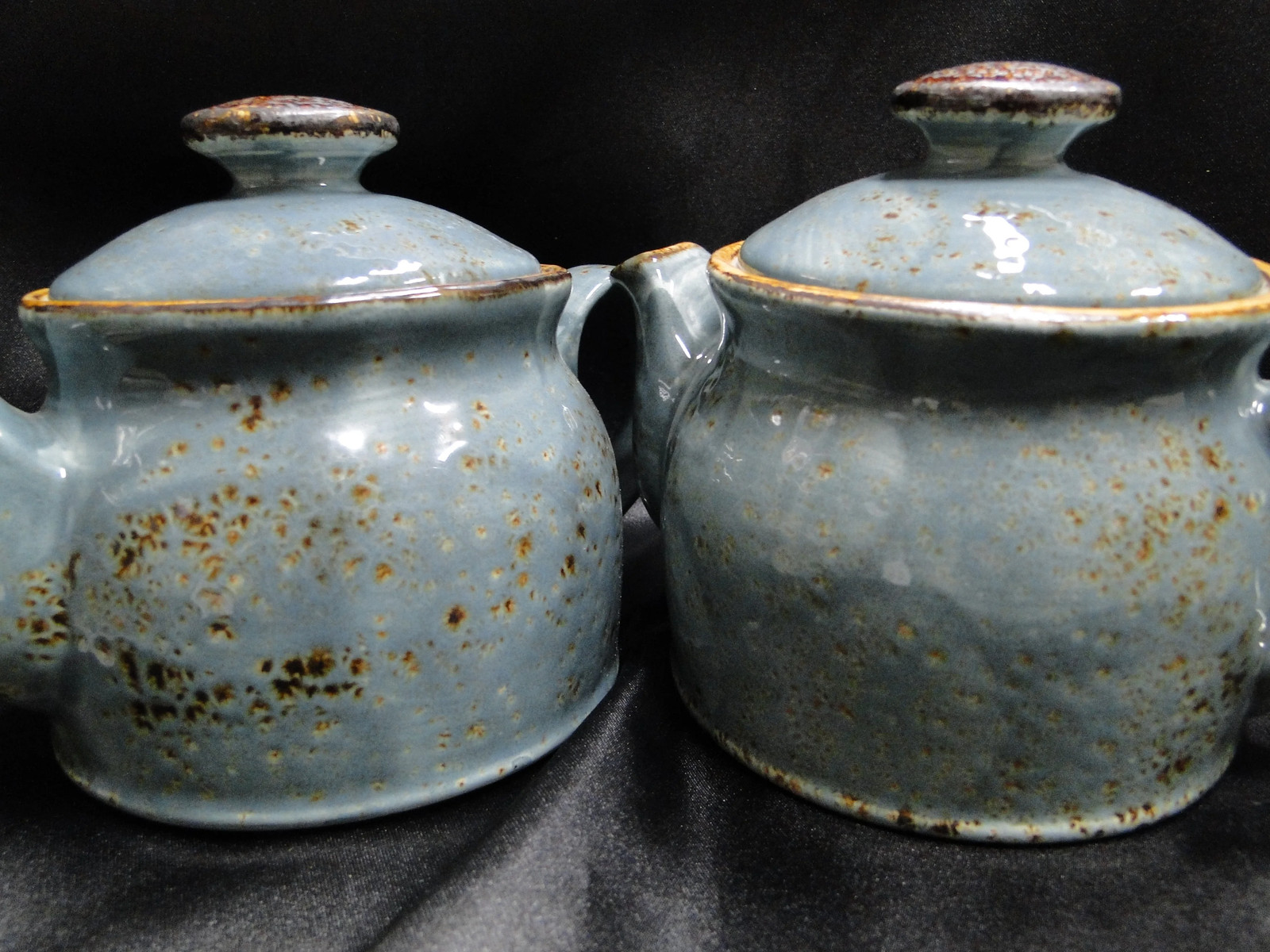Steelite Craft, England: NEW Blue Teapot Club w/ Lid, 4 1/2″, 15 oz