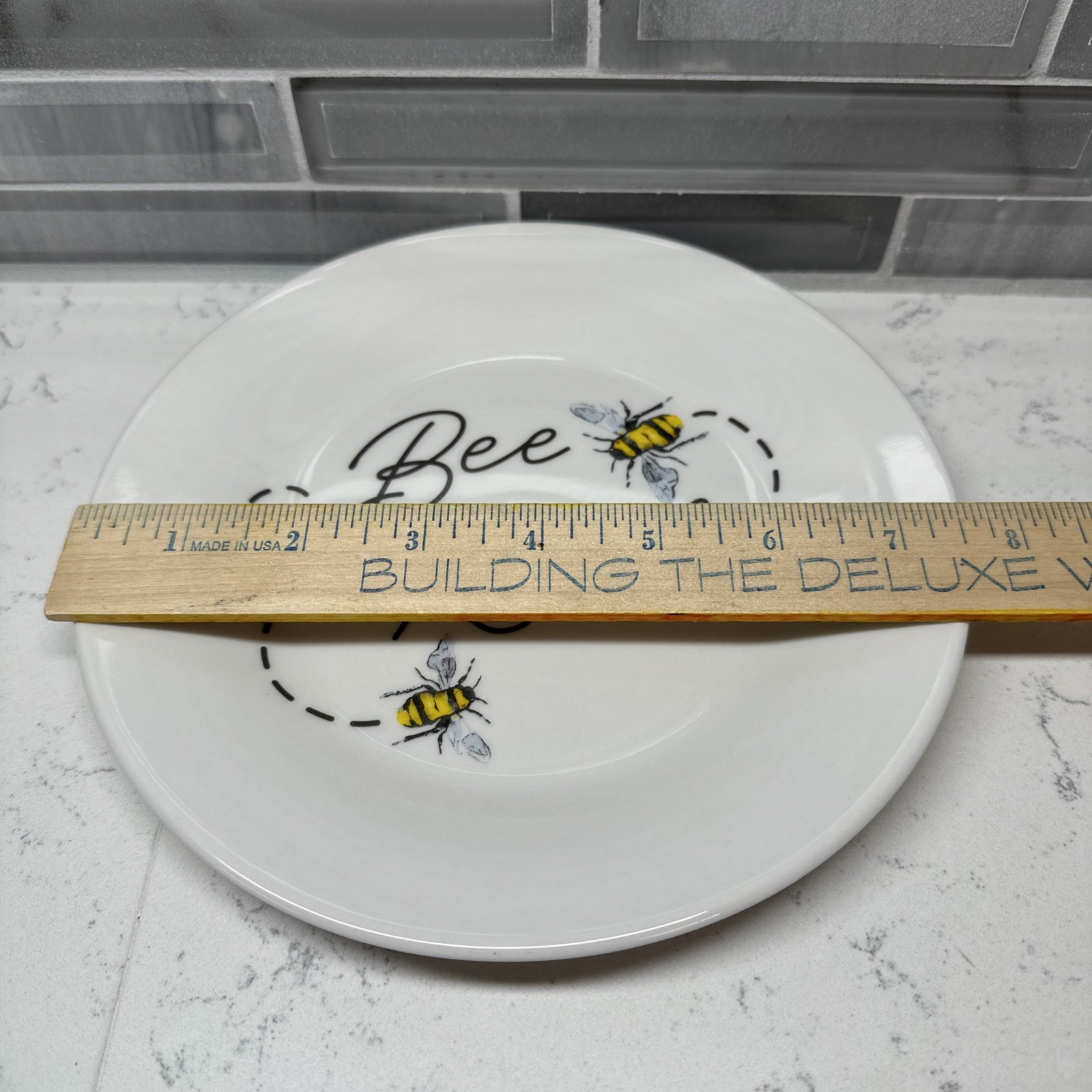 ROYAL NORFOLK “Bee Kind” Floral & Bees~Bowl/Salad & Dinner Plate/Placemat~4 EACH