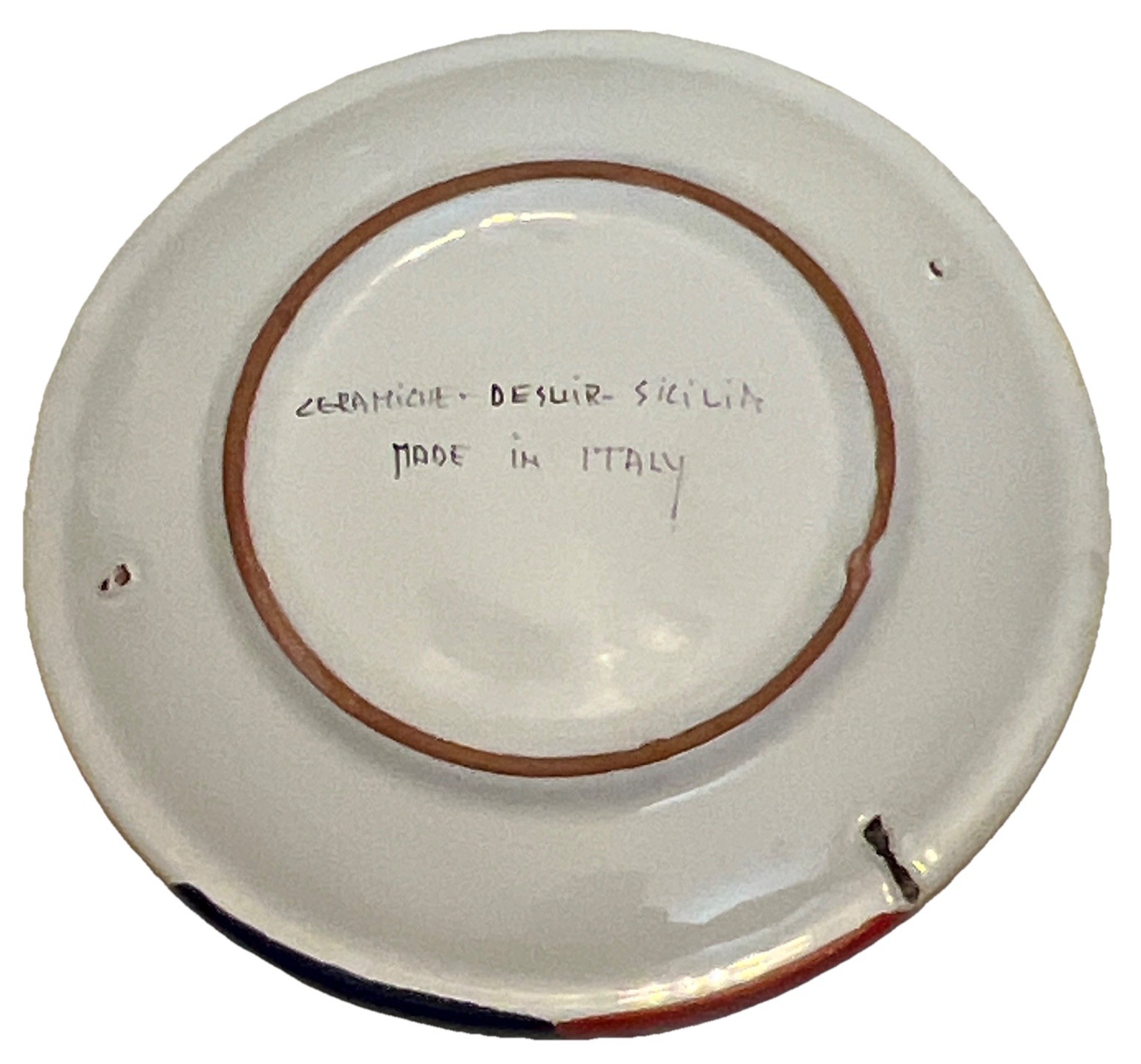 Ceramiche Desuir Sicilia Ceramic Decorative Plate