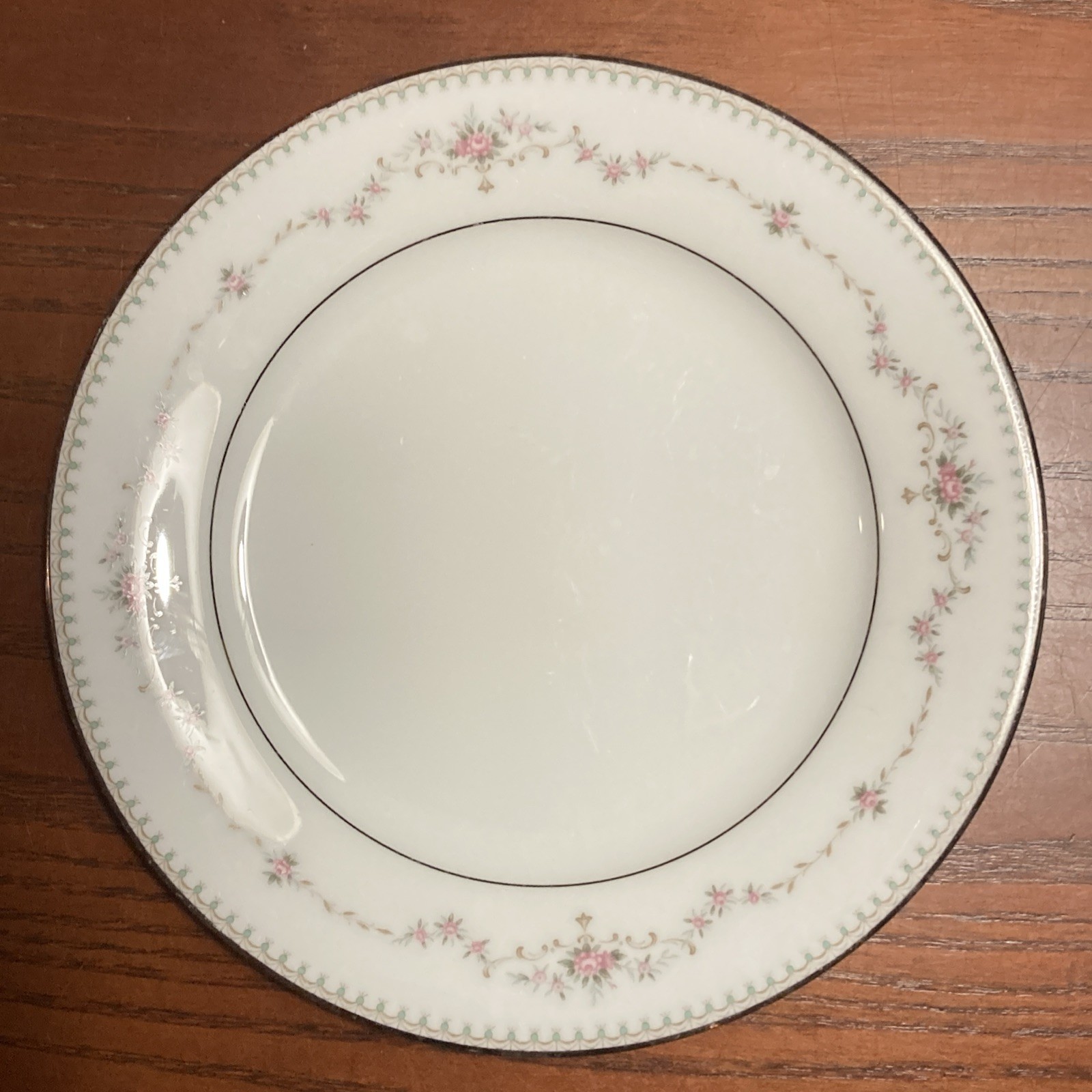 9 Vintage Mismatched China Lunch Cake Plates Floral Design @ 7.25-8.25” Dia
