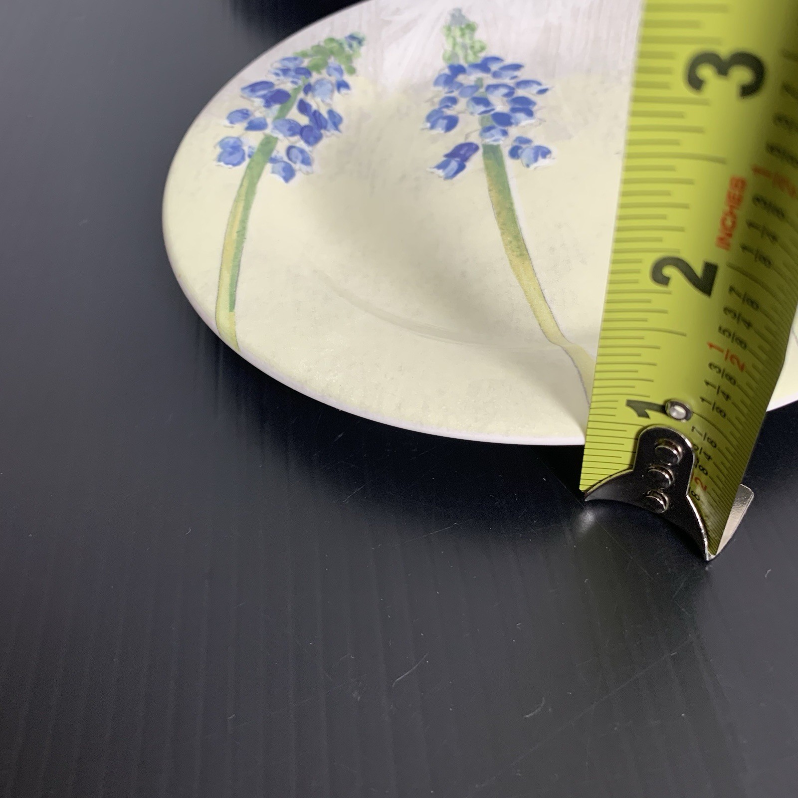 Gien France – Alice Blue Floral Salad Dessert Plates – Set of 4