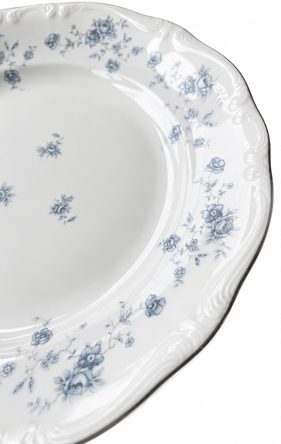 Johann Haviland Blue Garland Bavaria Set of 4 Dinner Plates 10” Germany