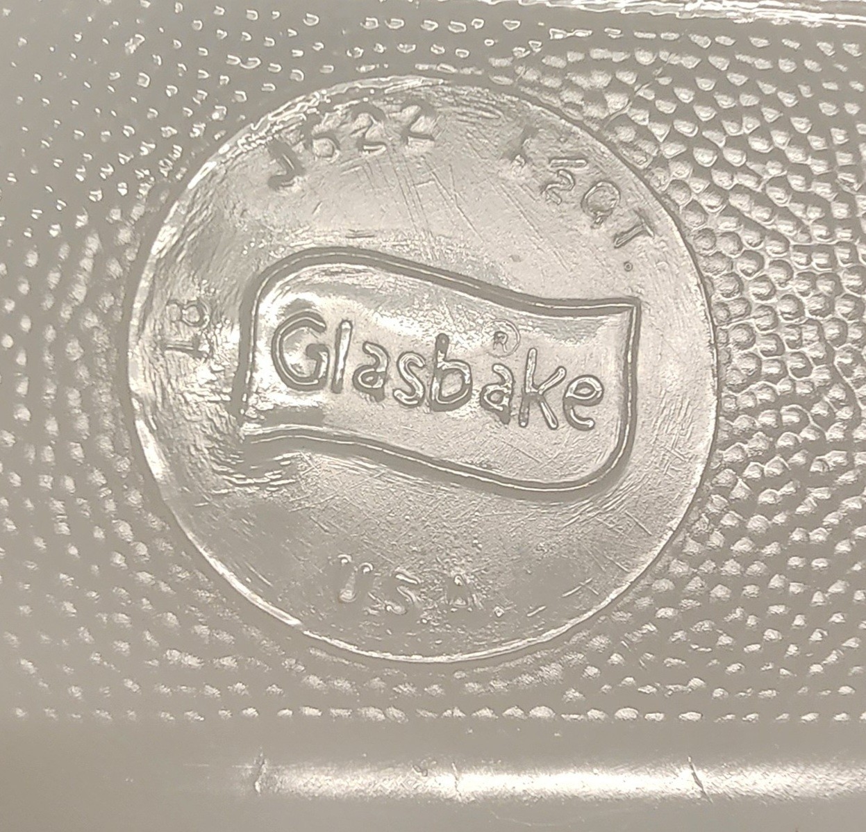 Vintage Glasbake Old Town Blue Onion 1.5 Quart Casserole Dish Loaf Pan J522