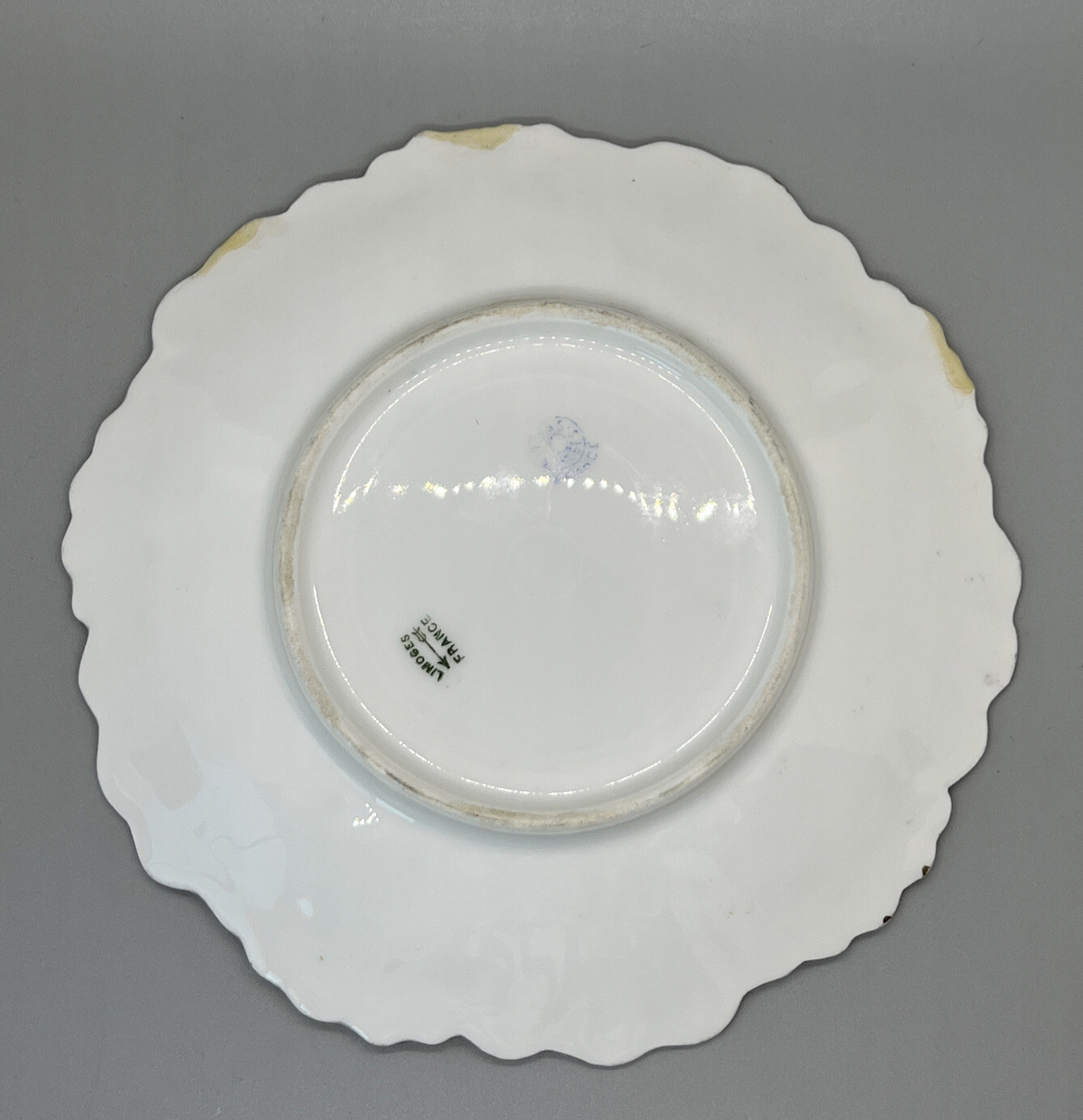 Antique Laviolette Limoges 7.5” Gilded Plate c. 1905 No Cracks Or Crazing