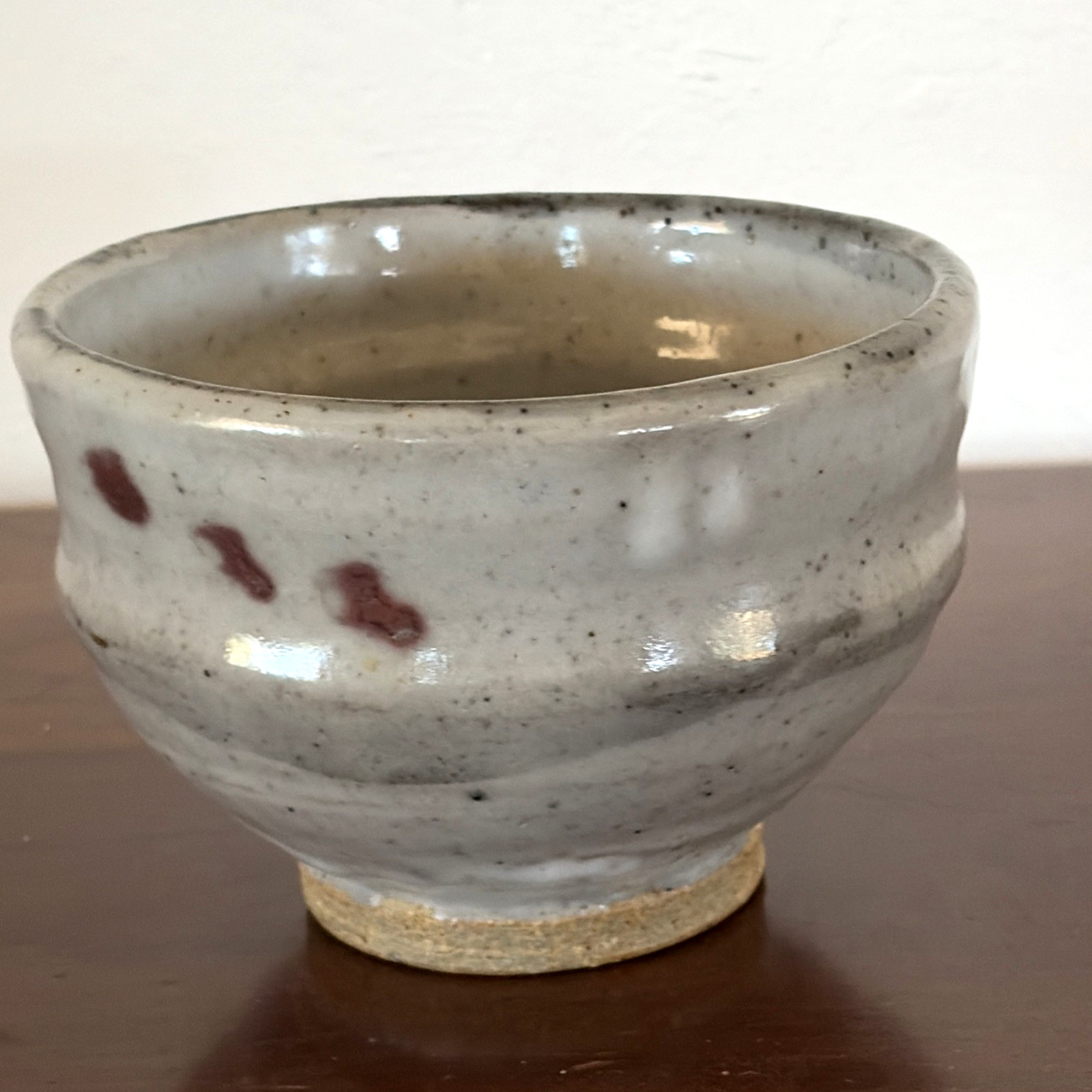 Small Art Pottery Bowl / Dish Mixed Gray Glaze Hand Thrown Studio