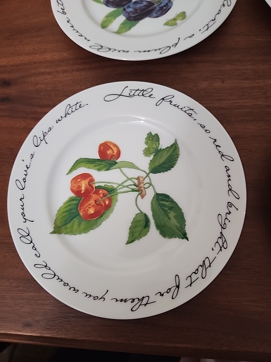 WIlliams-Sonoma Orchard Suite Japan 7 7/8″ Accent Salad Plate Set Of 4 Fruit