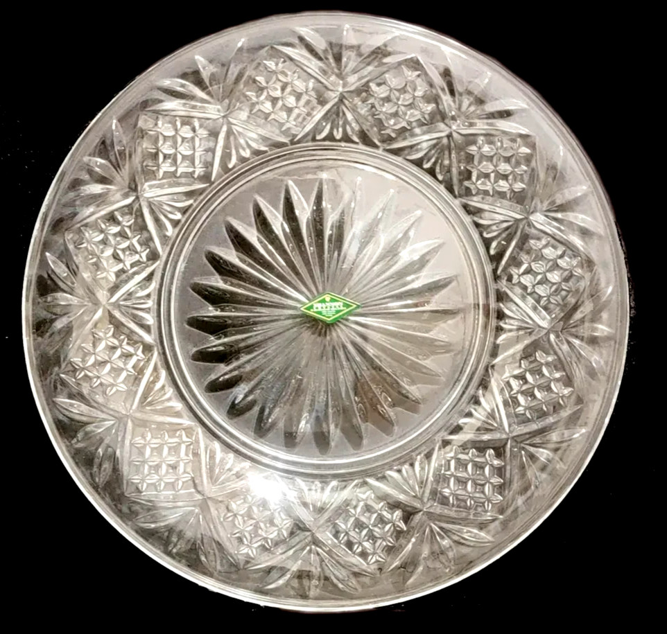 SHANNON CRYSTAL GODINGER DUBLIN Collection 12″ ROUND SERVING PLATTER TRAY PLATE