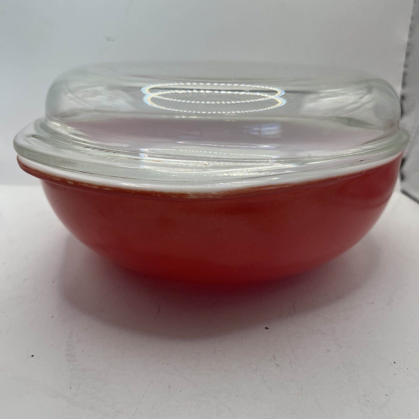 Pyrex 1970’s MCM pink nesting bowl Set Vintage With Lid