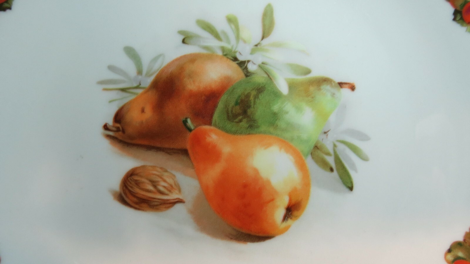 Schumann Arzberg Germany Pear and Nut Dish 11 3/4 inches