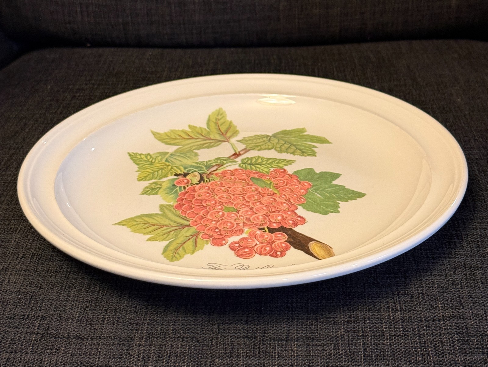 Portmeirion Pomona 2 Dinner Plates Currant & Peach 1 Salad Cherry No Border Engl