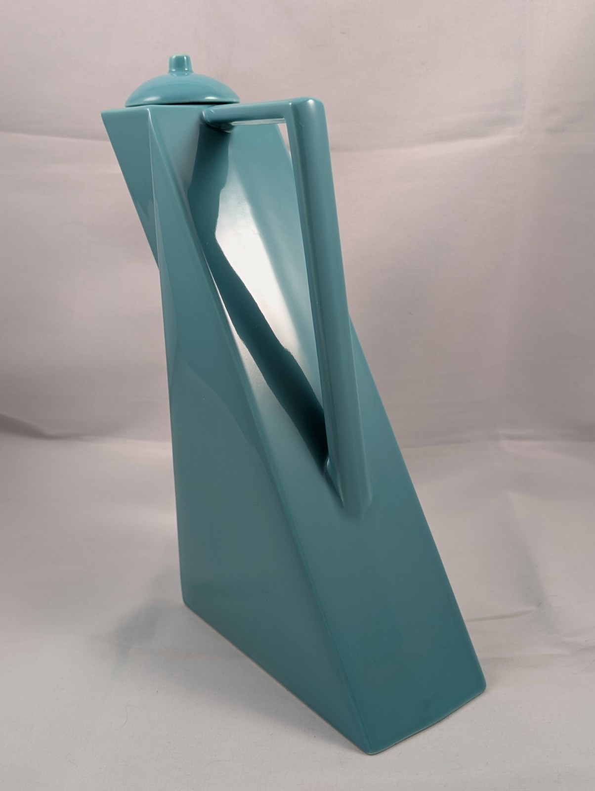 Salins Studio France TURQUOISE Tea Pot PIERRE CASENOVE Post Modern Memphis 1980