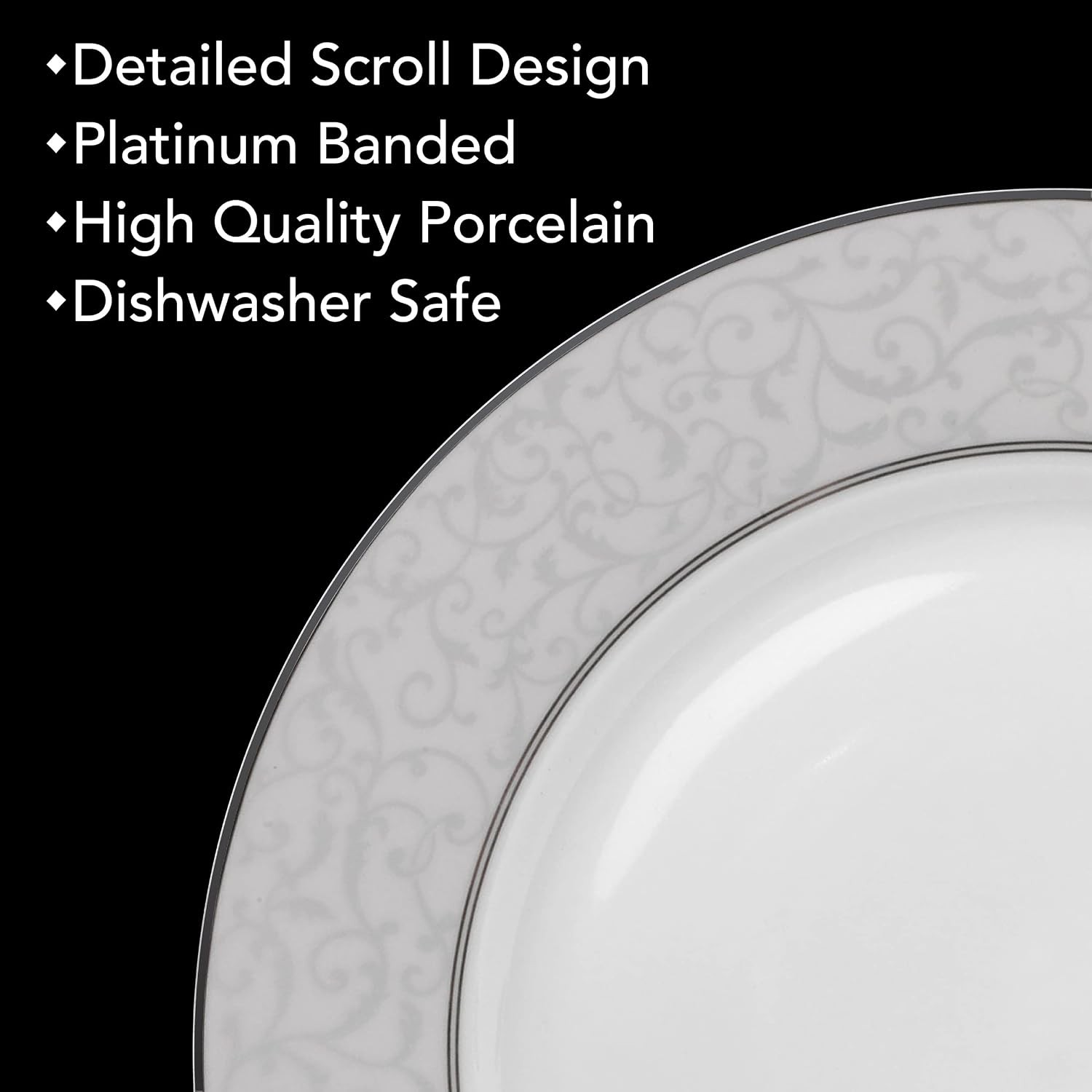 Mikasa Parchment 40 Pc Porcelain Dinnerware Set Service for 8