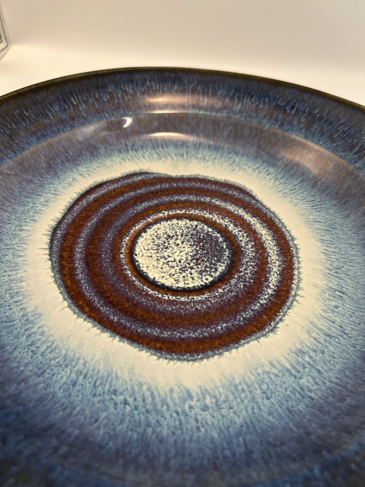 Bill Campbell Studio Pottery Large Chip and Dip Set, Vintage Euc