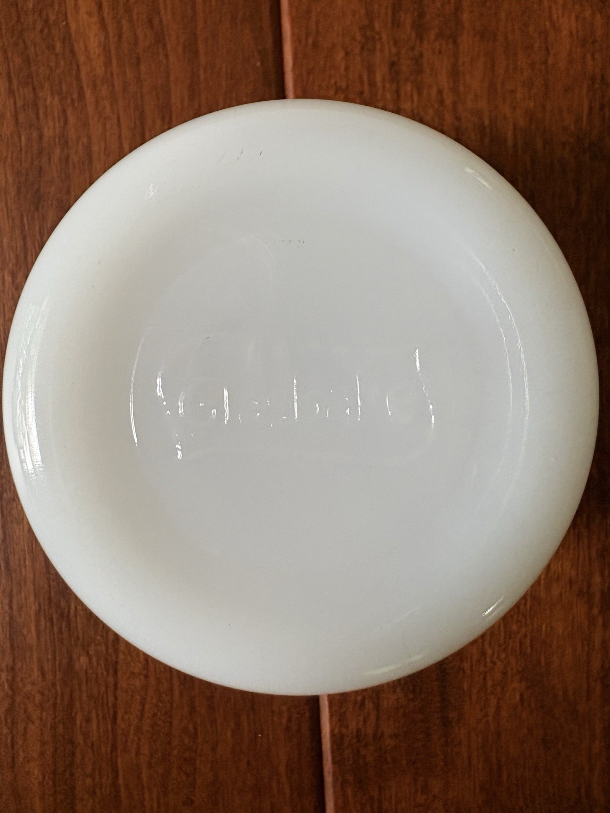 Set of 4 Vintage USA Glasbake White Milk Glass Ramekins