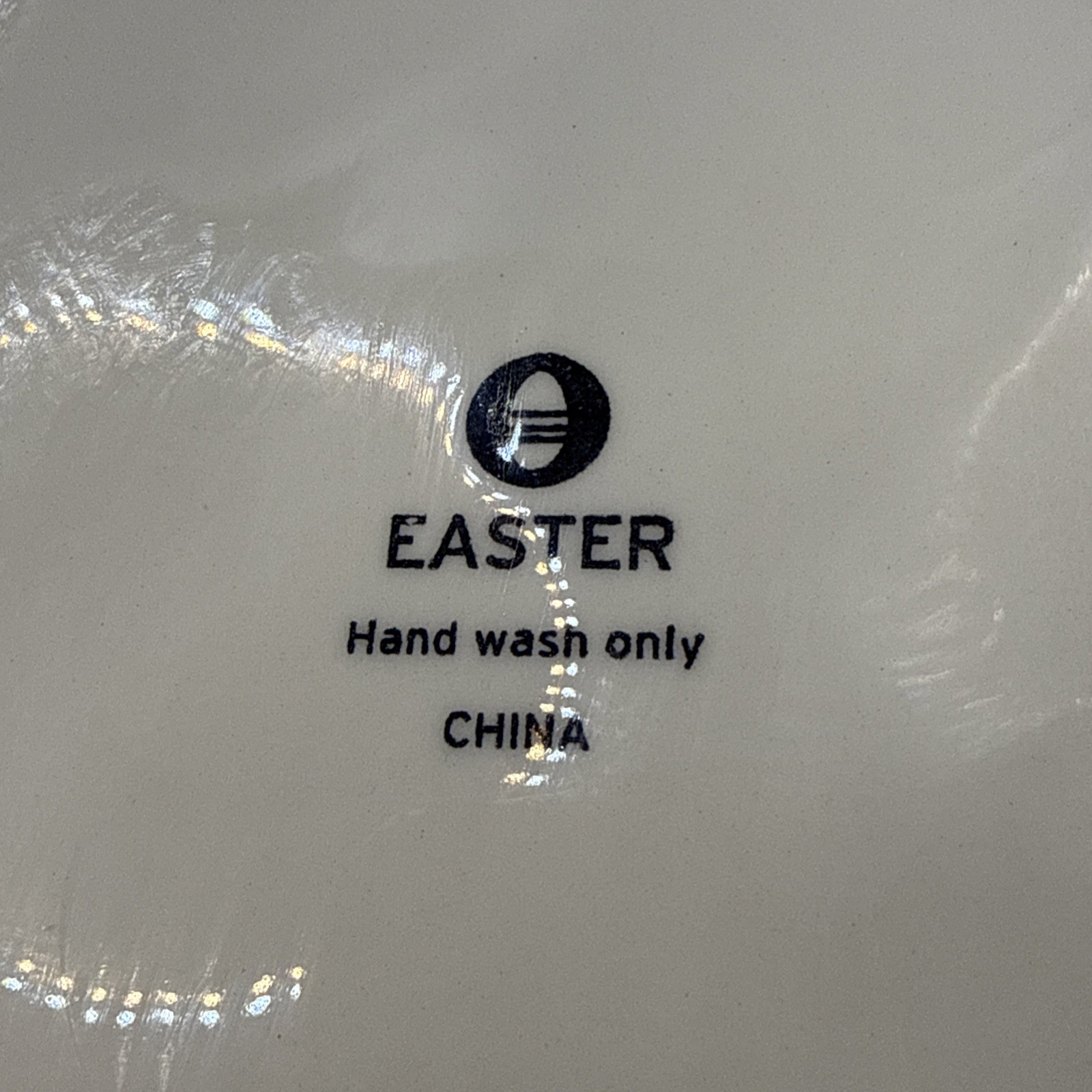 Easter Deviled Egg Round Serving Plate Platter Tray Dish Bunny Rabbit