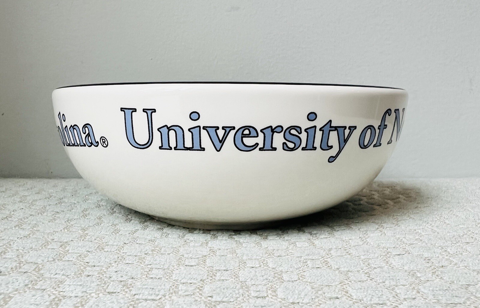 Pfaltzgraff UNC Tar Heels Soup & Sandwich Snack Tray Set 039 North Carolina USA