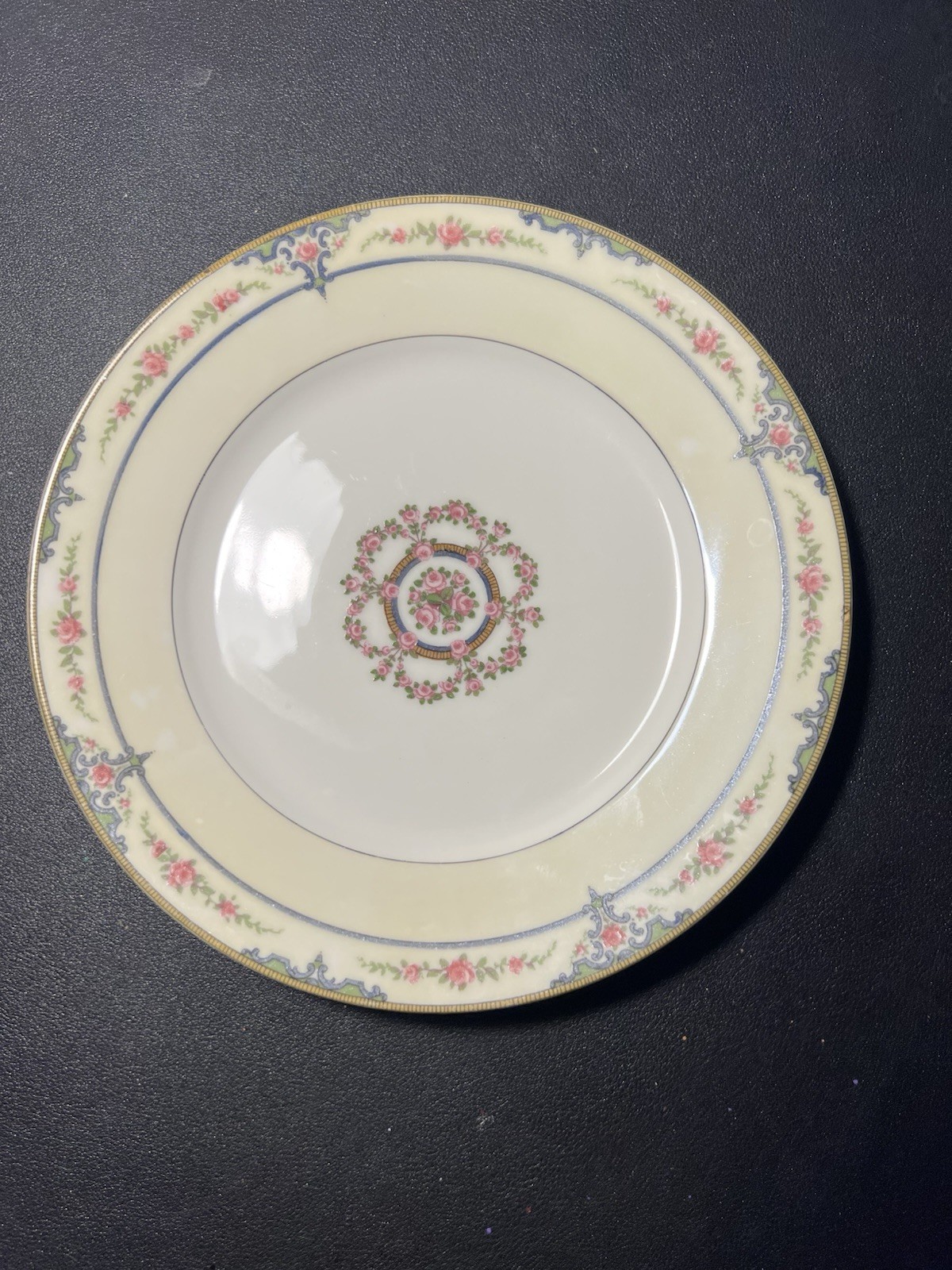 Theodore Haviland Limoges 1920s Salad Plate Replacement Amiens Rose Garland 7.5”