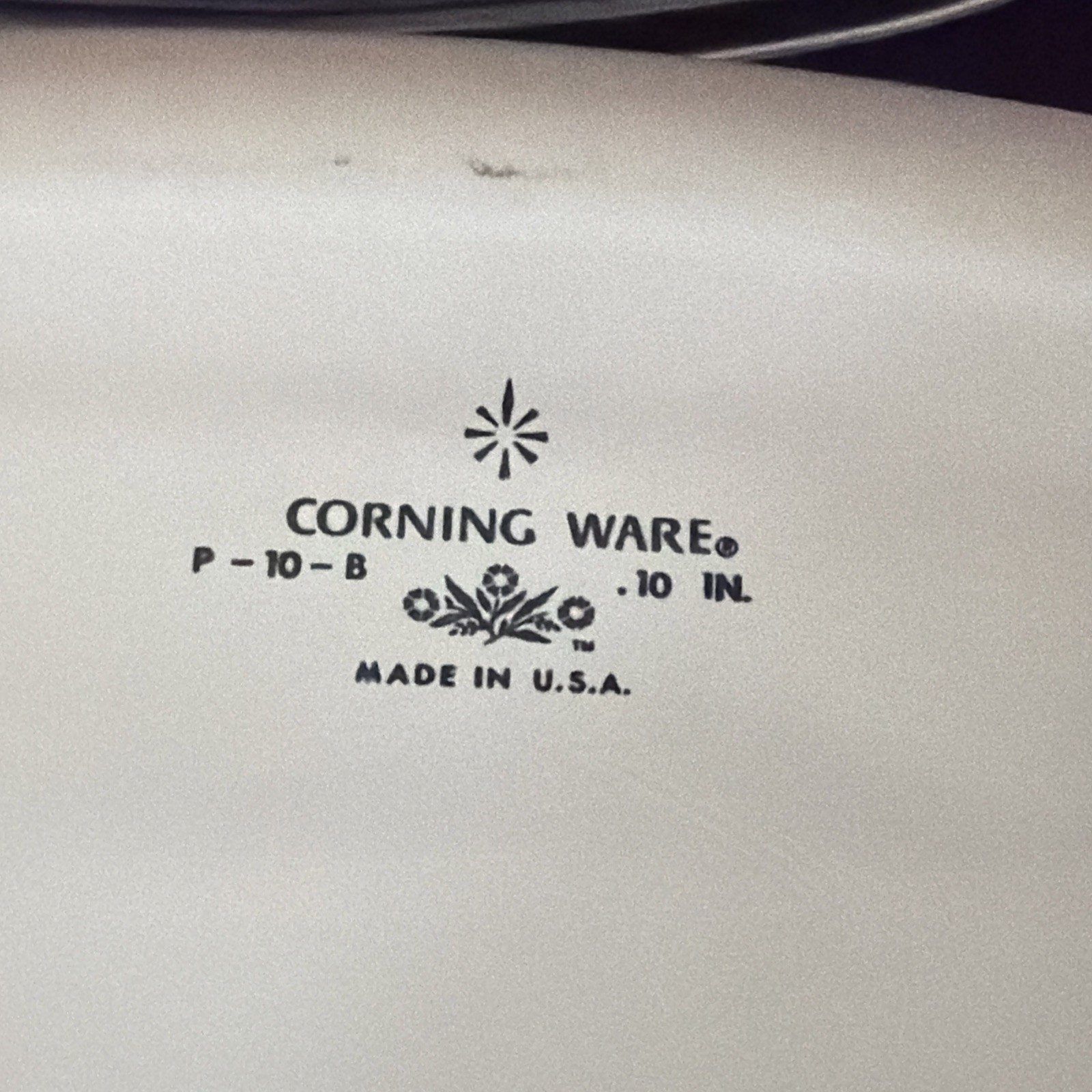 Vintage CorningWare Blue Cornflowe 10inch Casserole Dish P-10-B With Original To